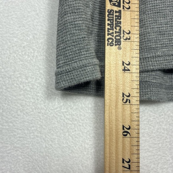 Grey Polo Ralph Lauren thermal waffle sweatshirt men's Lg - Picture 4 of 5
